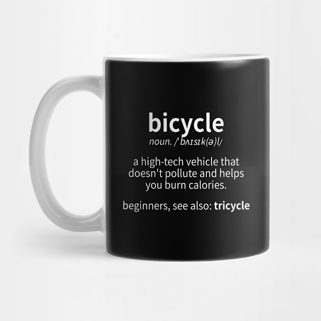 Dictionary Definitions Bicycle by blacklines